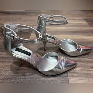 Silver WHBM heels